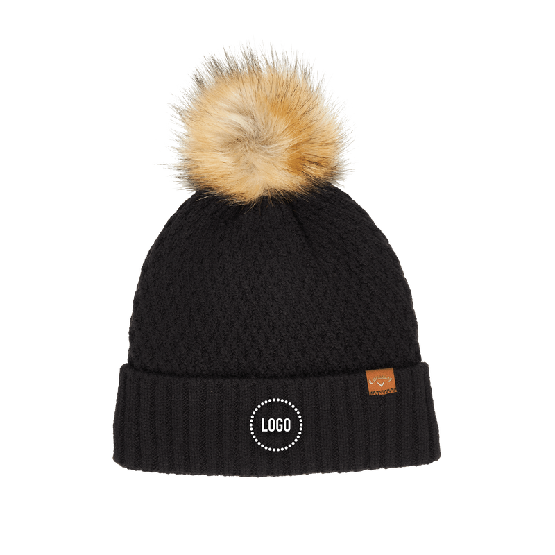 Women's Pom Pom Logo Beanie - View 1