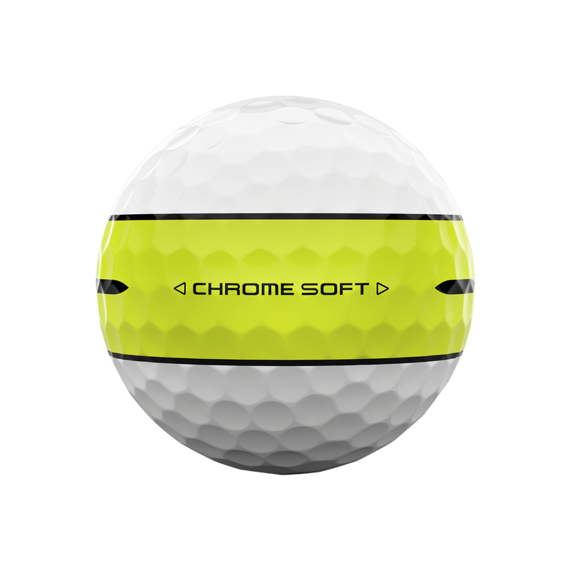 Chrome Soft 360 Yellow Stripe Golf Balls - View 4