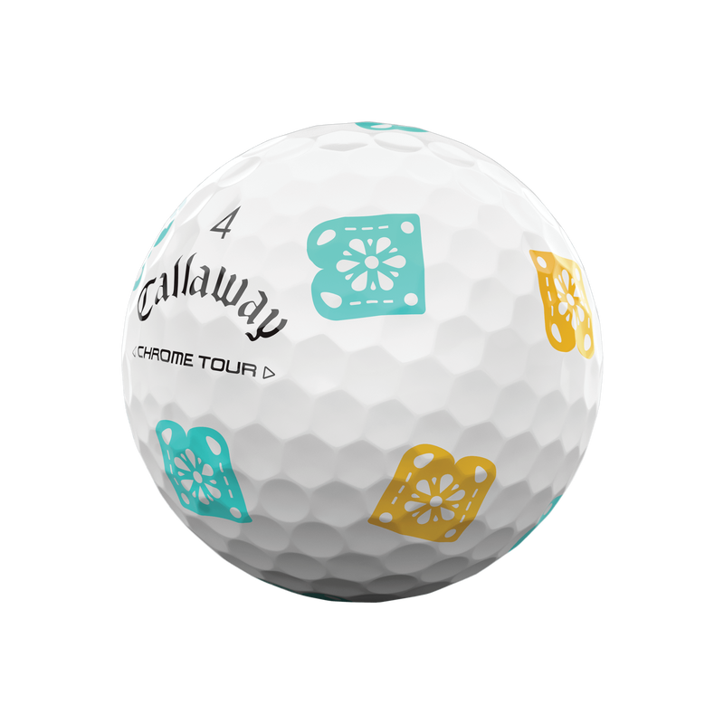 Chrome Tour D&iacute;a de los Muertos Golf Balls - View 10