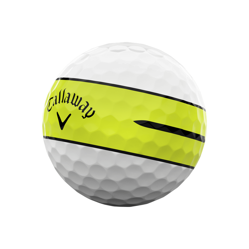 Chrome Tour X 360 Yellow Stripe '24 Golf Balls - View 2
