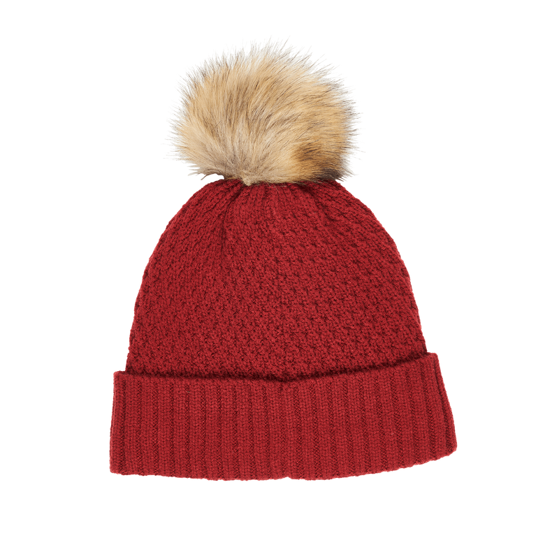 Women's Pom Pom Logo Beanie - View 2