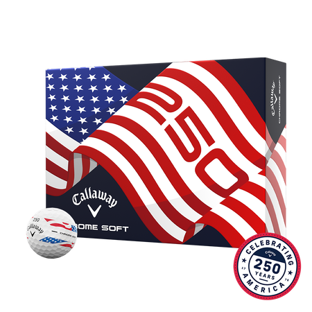 Chrome Soft USA Stripe Golf Balls