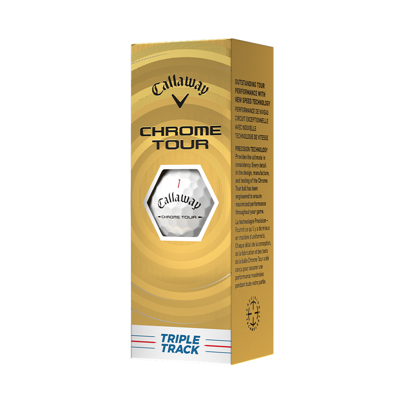 Chrome Tour Triple Track Custom Logo Golf Balls - View 6