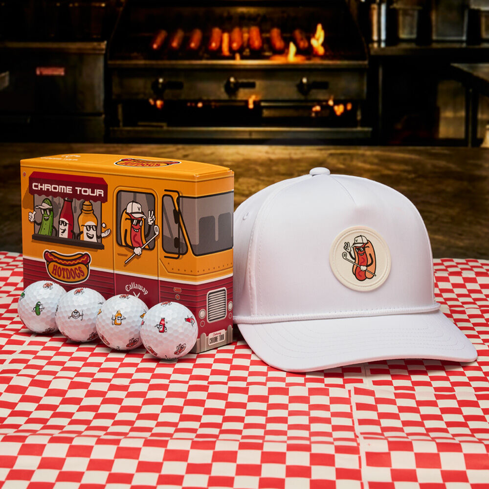 趣味・スポーツ・実用 THE WORLD OF GOLF COLLECTABLES Chrome Tour Hot Dog Golf Balls