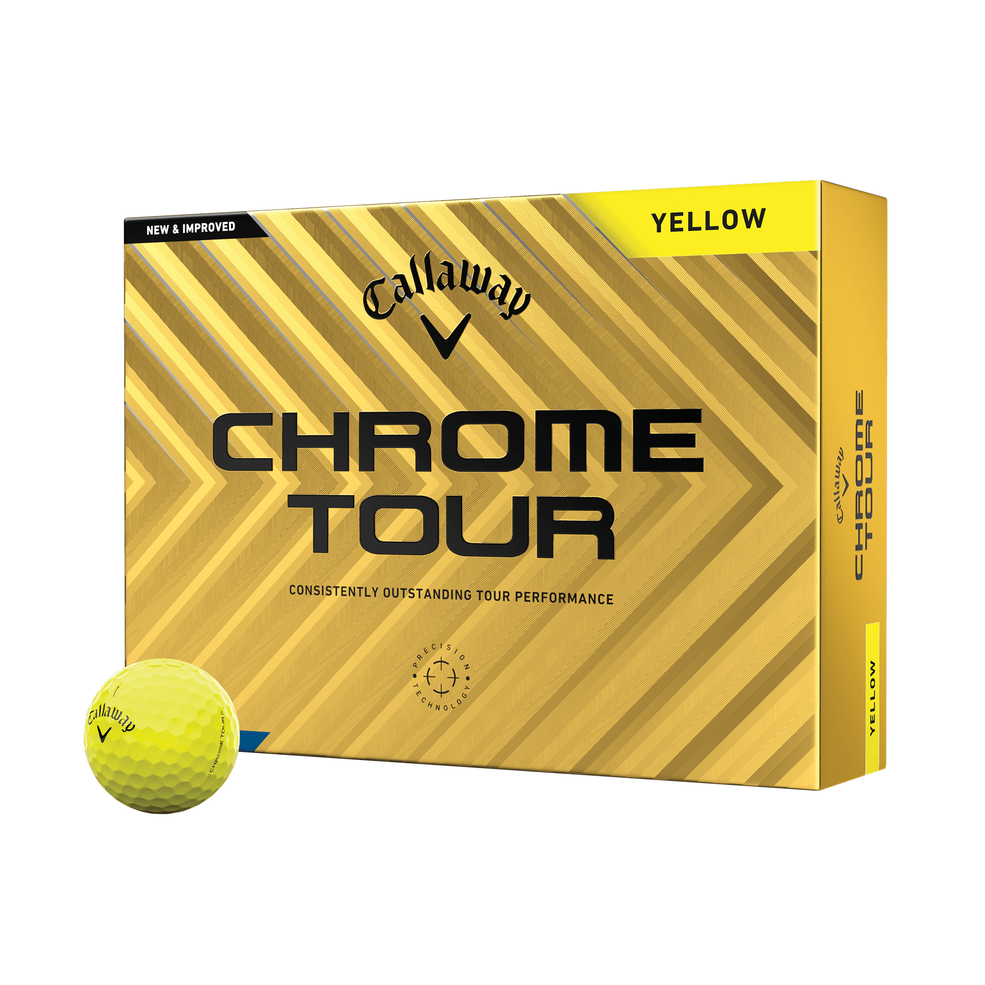 Chrome Tour Yellow '24 Golf Balls