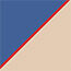 Tan/Blue/Red