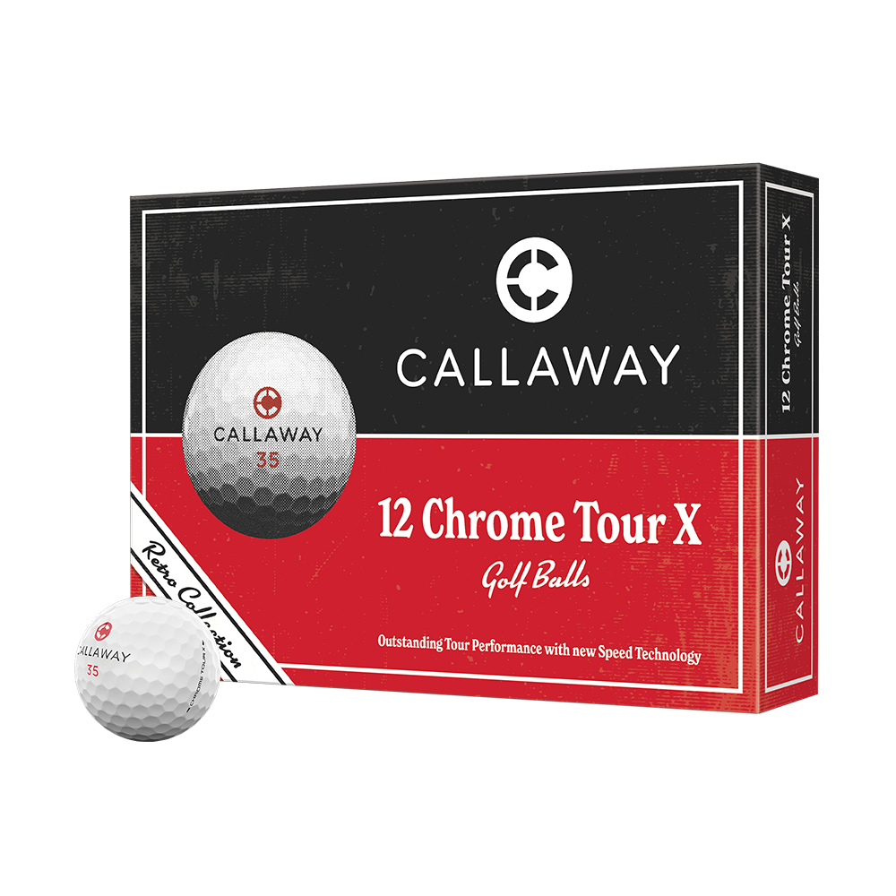 Chrome Tour X Retro Golf Balls