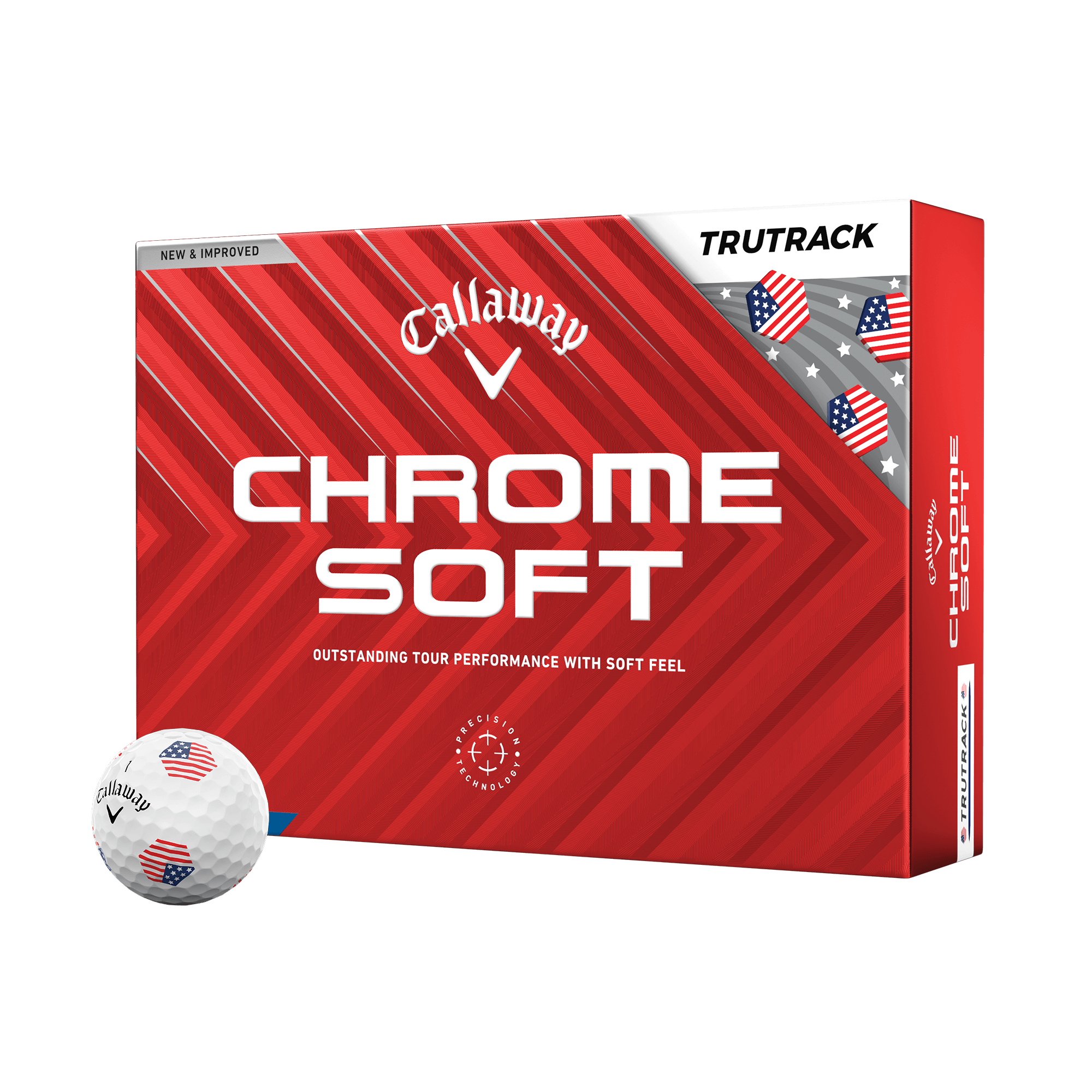 Chrome Soft USA TruTrack Golf Balls