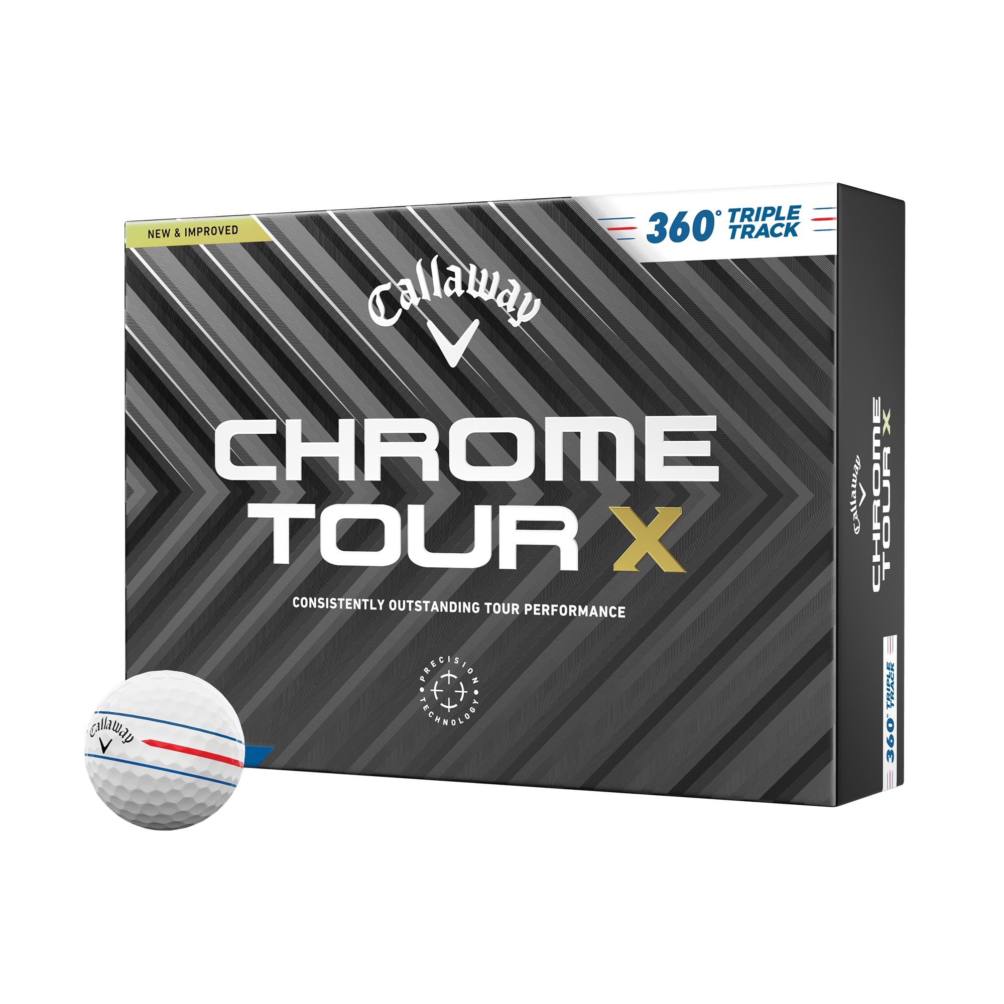 2024CallawayChromeTour TRIPLETRACK1ダース×3 Chrome Tour X 360 Triple Track '24 Golf Balls