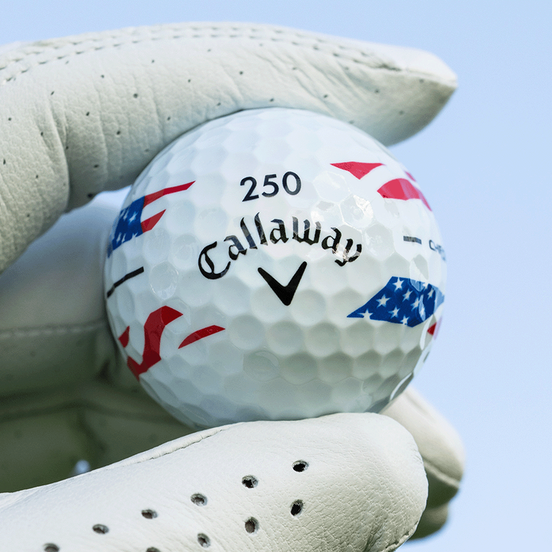 Chrome Tour USA Stripe Golf Balls - View 2