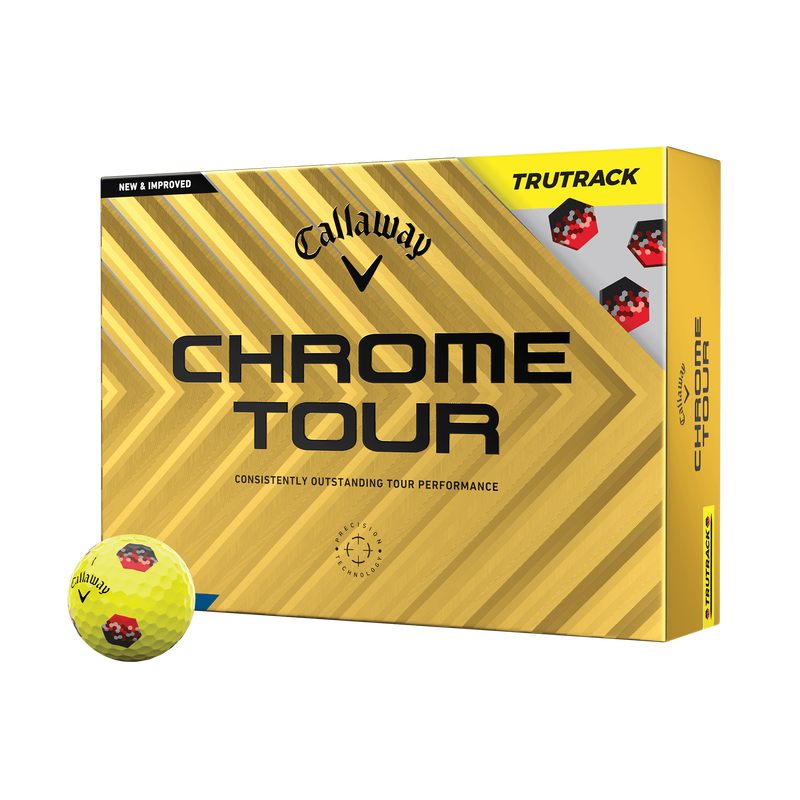 Chrome Tour TruTrack Yellow '24 Golf Balls - View 1