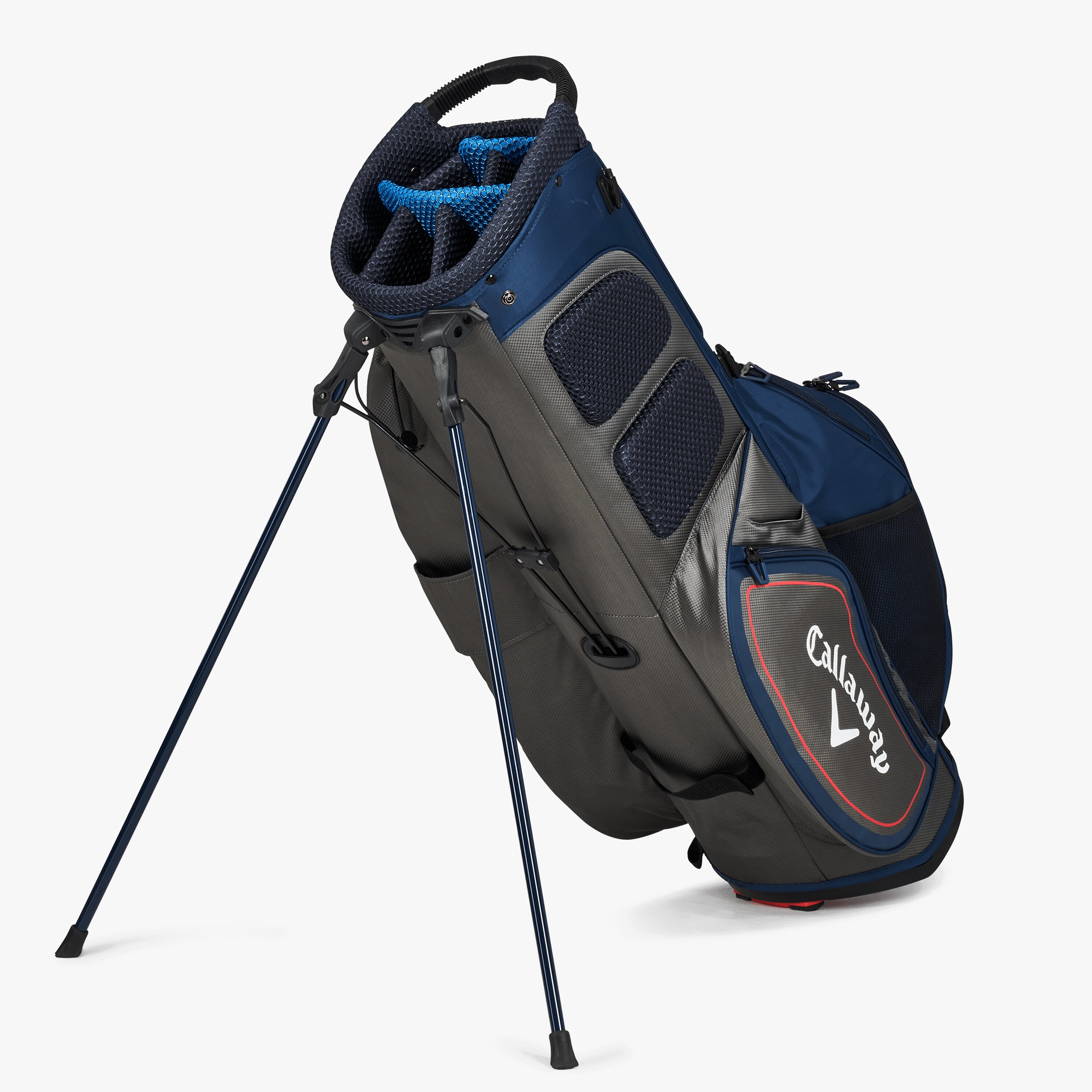 Navy and grey Callaway stand bag included with the XR complete set