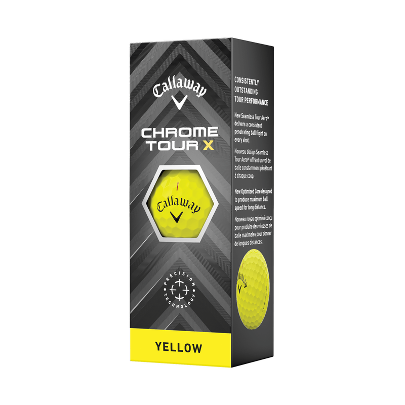 Chrome Tour X Yellow '24 Golf Balls - View 4