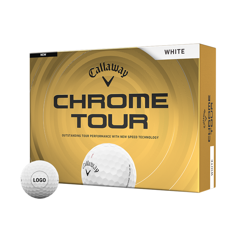 Chrome Tour Custom Logo Golf Balls - View 1