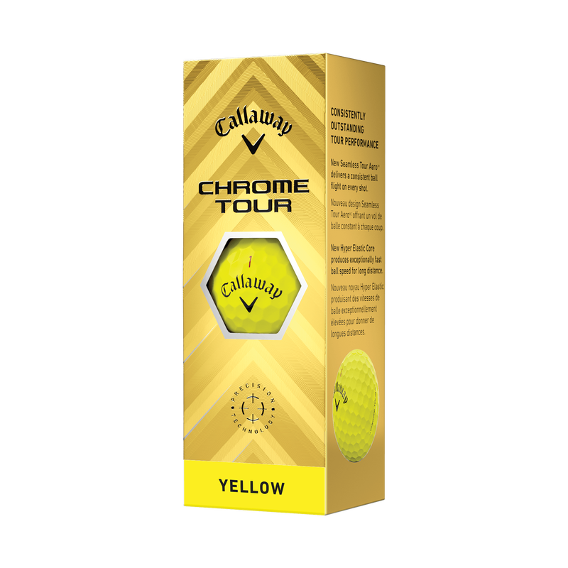 Chrome Tour Yellow '24 Golf Balls - View 4