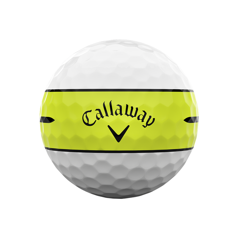 Chrome Soft 360 Yellow Stripe Golf Balls - View 4