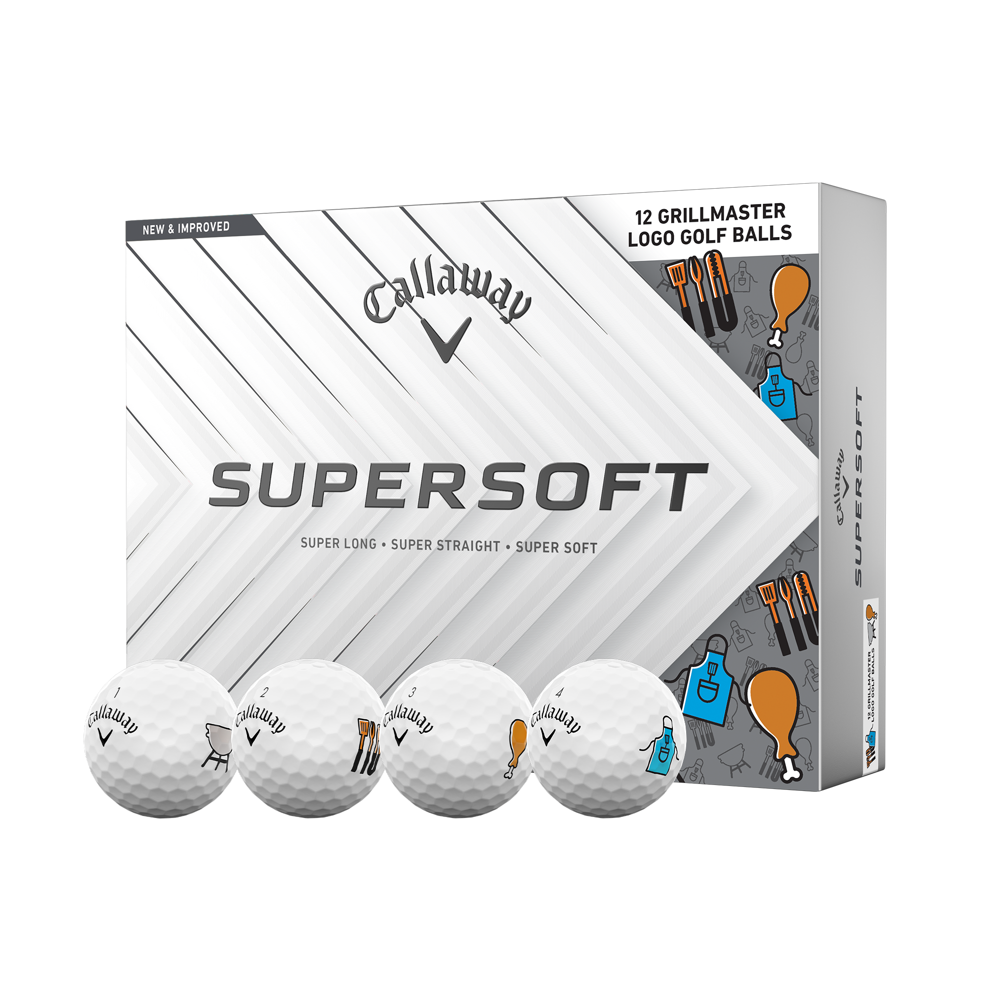 Supersoft Father's Day Grillmaster Golf Balls