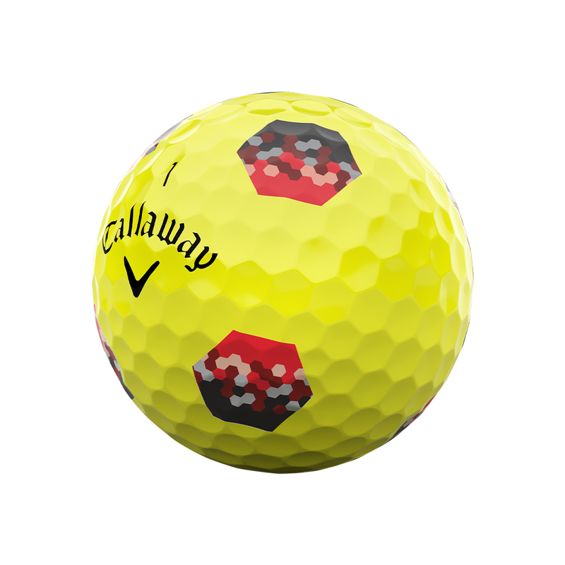 Chrome Tour X TruTrack Yellow Golf Balls - View 3