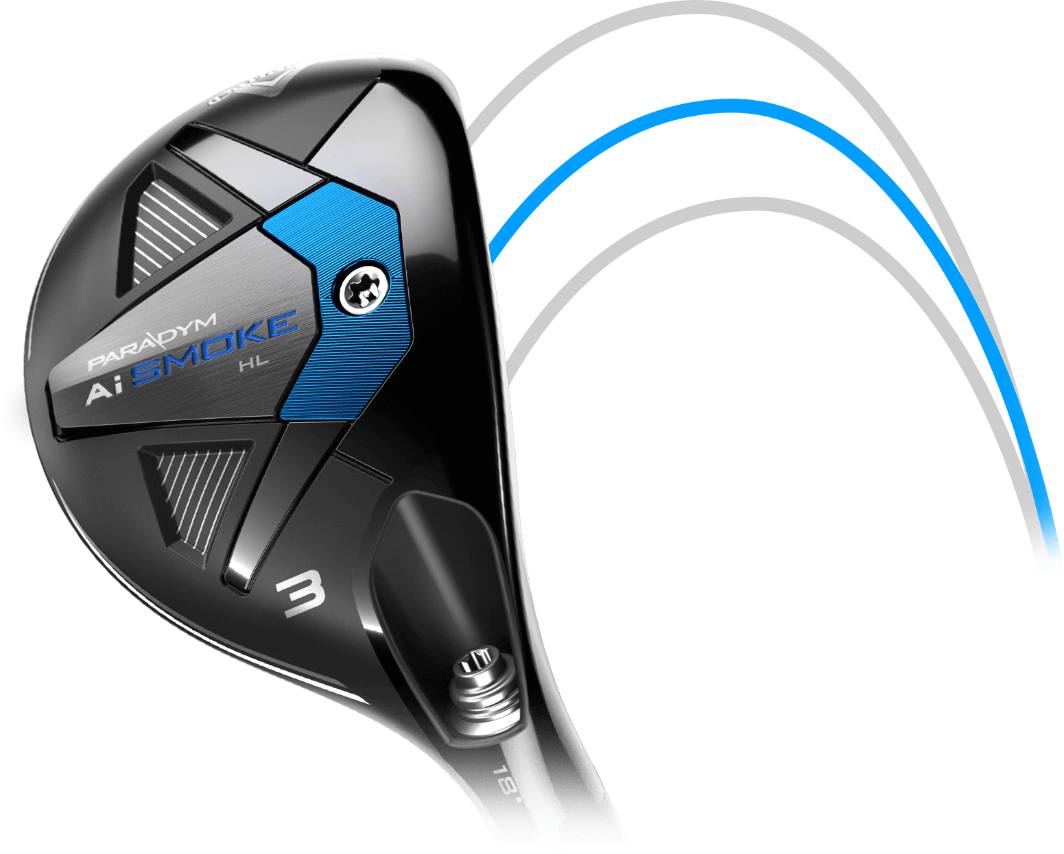 Paradym Ai Smoke HL Hybrid with higher ball flight