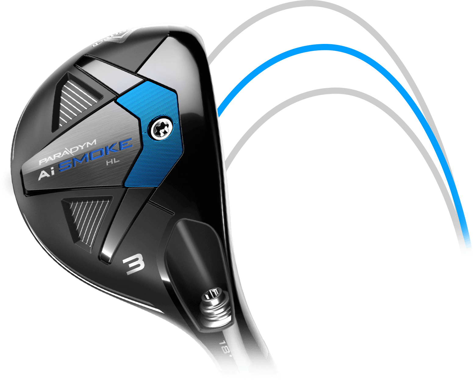 Paradym Ai Smoke HL Hybrid with higher ball flight